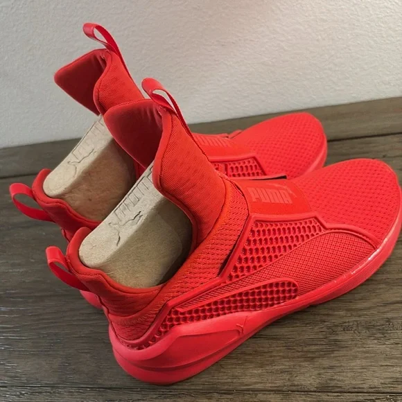 EUC [Fenty x PUMA] Rhianna Trainer in High Risk Red Athletic Sneakers Womens 6.5 - Picture 7 of 15